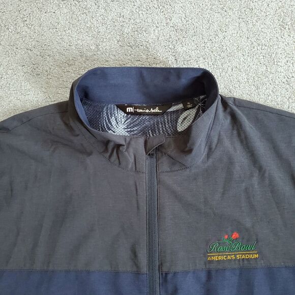 Travis Mathew Jacket Mens Extra Large Blue Windbreaker Golf Lightweight Hawaiian - Picture 4 of 13